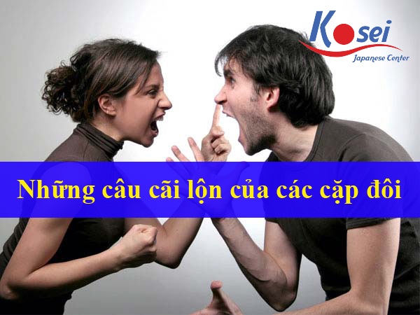 Tiếng Nhật giao tiếp chủ đề cãi lộn của các cặp đôi